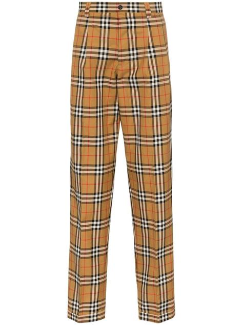 burberry print pants men's